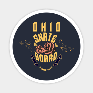 Ohio Skate Board Magnet